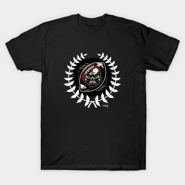 Cleats and Coffins: The Eternal Football Game - Sport Vintage Retro Evil Style T-Shirt by LollipopINC